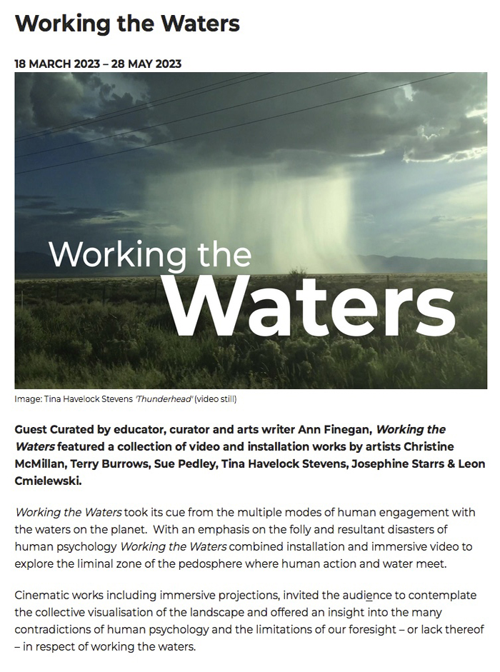 WORKING THE WATERS